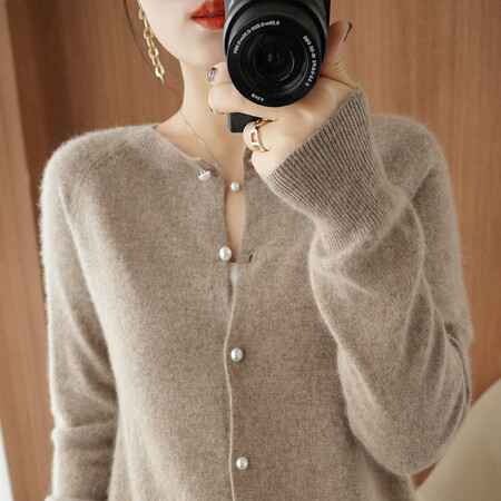 Fall/winter new style Western-style low round neck long-sleeved cashmere sweater made in Geerdos City Fall/winter new style Western-style low round neck long-sleeved cashmere sweater made in Geerdos City