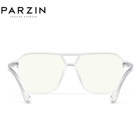 Parsons PARZIN anti-blue light anti-radiation glasses, transparent large frame double beam flat mirror for men and women, computer mobile phone anti-blue light goggles 2021 15789L transparent color Parsons PARZIN anti-blue light anti-radiation glasses, transparent large frame double beam flat mirror for men and women, computer mobile phone anti-blue light goggles 2021 15789L transparent color