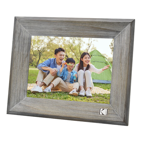 Kodak Kodak1013 electronic photo album 10.1-inch high-definition smart digital photo frame touch screen music video photo player wood grain gray 8 inches Kodak Kodak1013 electronic photo album 10.1-inch high-definition smart digital photo frame touch screen music video photo player wood grain gray 8 inches