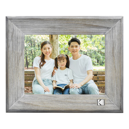 Kodak Kodak1013 electronic photo album 10.1-inch high-definition smart digital photo frame touch screen music video photo player wood grain gray 8 inches Kodak Kodak1013 electronic photo album 10.1-inch high-definition smart digital photo frame touch screen music video photo player wood grain gray 8 inches