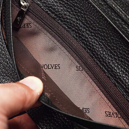 Septwolves Genuine Leather Wallet Men's Long Section Cowhide Ticket Holder Student Gift Box for Boyfriend Husband Valentine's Day Gift Septwolves Genuine Leather Wallet Men's Long Section Cowhide Ticket Holder Student Gift Box for Boyfriend Husband Valentine's Day Gift