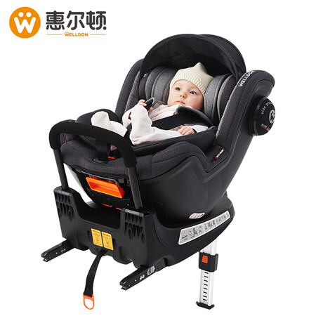 Welldon Welldon child safety seat 360-degree rotation 0-4 years old baby car baby car can sit and lie forward and reverse two-way installation Cocoon Love 2 Knight Black Welldon Welldon child safety seat 360-degree rotation 0-4 years old baby car baby car can sit and lie forward and reverse two-way installation Cocoon Love 2 Knight Black