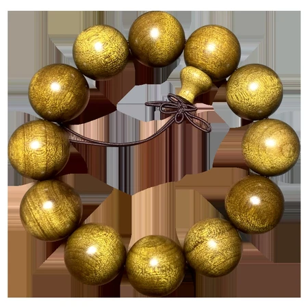 Talk about a sandalwood Sichuan gold silk nanmu hand string Wenwan Buddha beads men's Xiaoye Zhennan Ming and Qing Dynasties demolition house. Old material 20mm 12 pieces Talk about a sandalwood Sichuan gold silk nanmu hand string Wenwan Buddha beads men's Xiaoye Zhennan Ming and Qing Dynasties demolition house. Old material 20mm 12 pieces