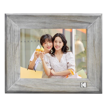 Kodak 1013 electronic photo album 10.1 inches high-definition smart digital photo frame touch screen music video photo player wood grain gray 8 inches Kodak 1013 electronic photo album 10.1 inches high-definition smart digital photo frame touch screen music video photo player wood grain gray 8 inches