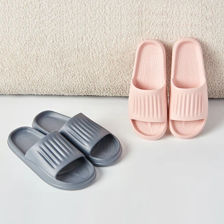 Huixun Jingdong's own brand slippers soft elastic quick-drying home bathroom bath sandals and slippers men's gray 42-43 Huixun Jingdong's own brand slippers soft elastic quick-drying home bathroom bath sandals and slippers men's gray 42-43