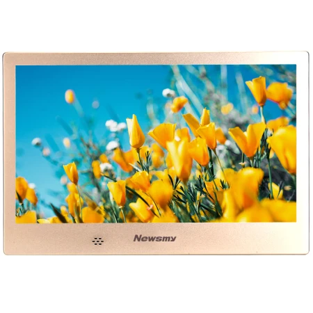 Newman D10MHD 10.1-inch digital photo frame high-definition electronic photo frame metal electronic photo album supports music and video playback SD card U disk straight into local gold Newman D10MHD 10.1-inch digital photo frame high-definition electronic photo frame metal electronic photo album supports music and video playback SD card U disk straight into local gold