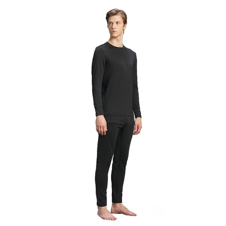 Tantuo TECTOP men's outdoor travel home moisture wicking breathable function underwear set warm long johns D207051BN men's black 2XL Tantuo TECTOP men's outdoor travel home moisture wicking breathable function underwear set warm long johns D207051BN men's black 2XL