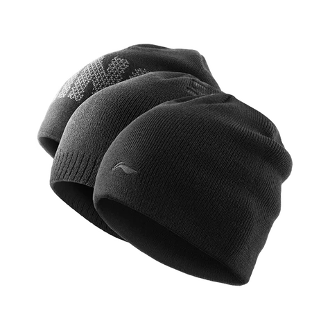 Li Ning LI-NING Hat Men's Autumn and Winter Warm Gifts All-match Trendy Women's Wool Beanie Earmuffs Headgear Gift Knitted Hat Plus Velvet Classic Style-Blue Black Li Ning LI-NING Hat Men's Autumn and Winter Warm Gifts All-match Trendy Women's Wool Beanie Earmuffs Headgear Gift Knitted Hat Plus Velvet Classic Style-Blue Black