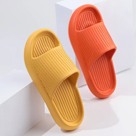 LURAD slippers men's and women's thick-soled home use summer couple indoor bathroom bath sandals and slippers black 40-41 LURAD slippers men's and women's thick-soled home use summer couple indoor bathroom bath sandals and slippers black 40-41