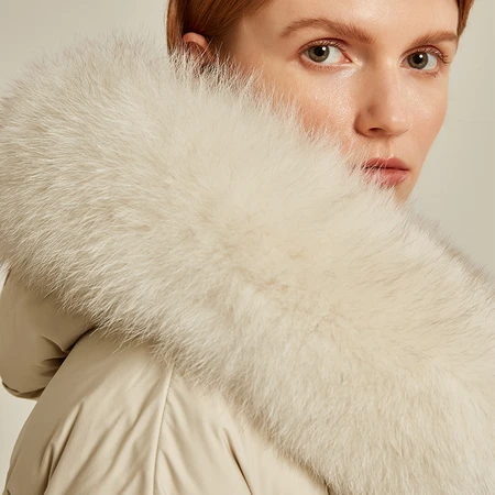 Netease Yanxuan surface strong temperature women's fox fur collar waist short down jacket sold out pink M165/84A Netease Yanxuan surface strong temperature women's fox fur collar waist short down jacket sold out pink M165/84A