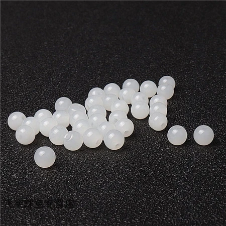Handmade beads loose beads wholesale loose beads DIY jewelry accessories white flow glass beads string bracelet imitation jade beads braided bracelet necklace pendant rope beads imitation jade beads 20 pieces 6 mm Handmade beads loose beads wholesale loose beads DIY jewelry accessories white flow glass beads string bracelet imitation jade beads braided bracelet necklace pendant rope beads imitation jade beads 20 pieces 6 mm