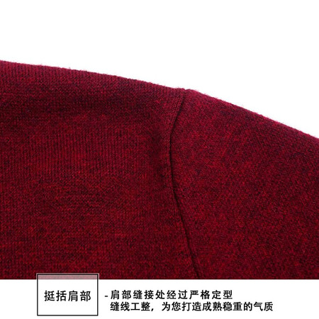 Thickened pure cashmere sweater from Ordo City, men's lapel warm sweater, solid color casual plus size dad's clothing knitted bottoming shirt for men, Shangqing 175/L/92A Thickened pure cashmere sweater from Ordo City, men's lapel warm sweater, solid color casual plus size dad's clothing knitted bottoming shirt for men, Shangqing 175/L/92A