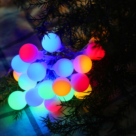 Cuttlefish color ball light 3 meters 20 lights battery type LED light small lantern flashing light romantic atmosphere scene layout bedroom dream decoration light birthday confession marriage proposal decoration night light Cuttlefish color ball light 3 meters 20 lights battery type LED light small lantern flashing light romantic atmosphere scene layout bedroom dream decoration light birthday confession marriage proposal decoration night light