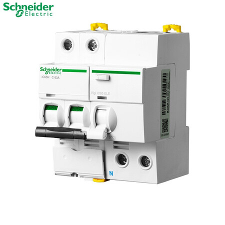 Schneider air switch air switch circuit breaker A9 series air switch IC65N small master switch 2P with leakage protector 63A Schneider air switch air switch circuit breaker A9 series air switch IC65N small master switch 2P with leakage protector 63A