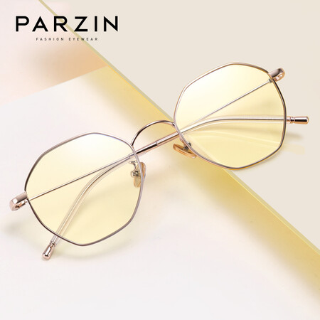 Parson Parzin Song Zuier Star with the same paragraph anti-blue light radiation glasses ladies metal polygonal computer goggles flat glossy 15738L Parson Parzin Song Zuier Star with the same paragraph anti-blue light radiation glasses ladies metal polygonal computer goggles flat glossy 15738L