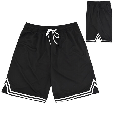 Sports running basketball pants fitness breathable quick-drying trend training five-point pants retro beach loose plus size shorts 3005 sports casual pants black L size suitable for 175-180CM70-75KG Sports running basketball pants fitness breathable quick-drying trend training five-point pants retro beach loose plus size shorts 3005 sports casual pants black L size suitable for 175-180CM70-75KG