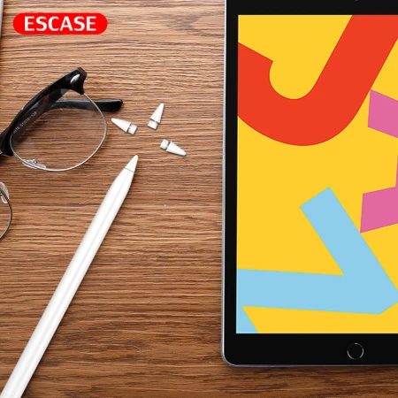 ESCASE Apple pencil tip Apple pencil/2 generation replacement pen tip Apple iPad Air5/4 capacitive pen 1/2 generation pen tip stylus accessories white ESCASE Apple pencil tip Apple pencil/2 generation replacement pen tip Apple iPad Air5/4 capacitive pen 1/2 generation pen tip stylus accessories white