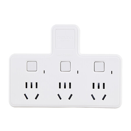 Delixi Electric DELIXI ELECTRIC socket power conversion plug wireless power strip one turn three multi-function extension converter household power strip electrician electrical materials Delixi Electric DELIXI ELECTRIC socket power conversion plug wireless power strip one turn three multi-function extension converter household power strip electrician electrical materials