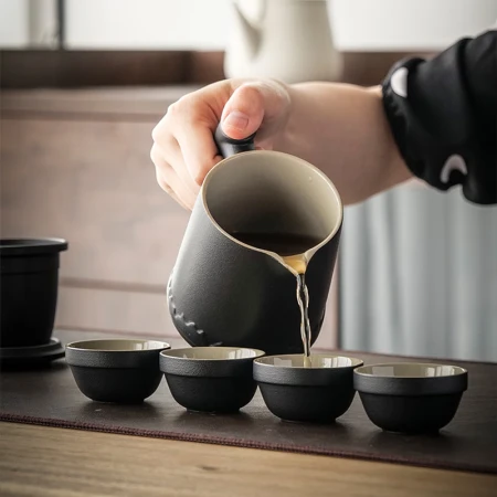 A few things forest tea set travel tea set a pot of four cups outdoor portable kung fu tea set quick cup 6-piece ceramic tea cup A few things forest tea set travel tea set a pot of four cups outdoor portable kung fu tea set quick cup 6-piece ceramic tea cup