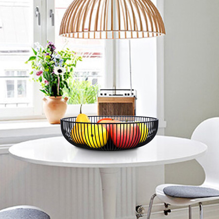 Nuopai NUOPAI Nordic Living Room Fruit Basket Household Fruit Plate Iron Fruit Bowl Drain Basket Water Filter Rack 28*7.5cm C6035 Nuopai NUOPAI Nordic Living Room Fruit Basket Household Fruit Plate Iron Fruit Bowl Drain Basket Water Filter Rack 28*7.5cm C6035
