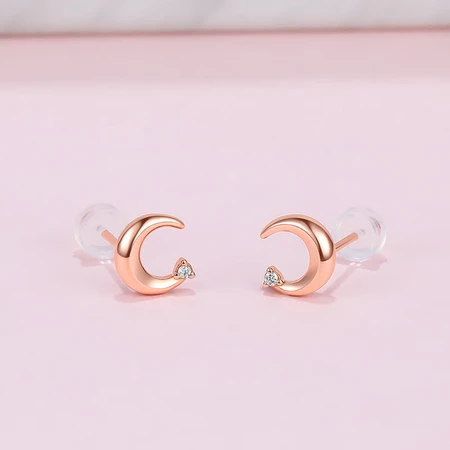 Saturday Fu Jewelry 18K Gold Diamond Earrings Women's Moon Color Gold Rose Gold Earrings KRDB095980 Pair Saturday Fu Jewelry 18K Gold Diamond Earrings Women's Moon Color Gold Rose Gold Earrings KRDB095980 Pair