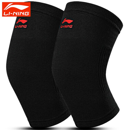 Li Ning LI-NING Sports Knee Pads Men's and Women's Basketball Badminton Running Knee Protector Mountaineering Cycling Joint Warm and Protective Fitness Sports Protective Gear Knitted Black 202 Two Packs L Size Knee Circumference 36-40cm Li Ning LI-NING Sports Knee Pads Men's and Women's Basketball Badminton Running Knee Protector Mountaineering Cycling Joint Warm and Protective Fitness Sports Protective Gear Knitted Black 202 Two Packs L Size Knee Circumference 36-40cm
