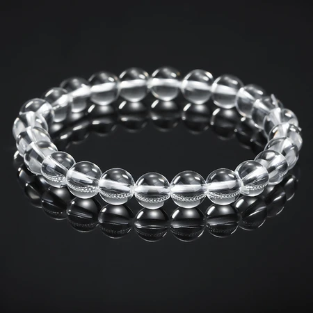 Shiyue Jewelry White Crystal Bracelet Bracelet Crystal Agate Jewelry for Men and Women Couples 8mm Shiyue Jewelry White Crystal Bracelet Bracelet Crystal Agate Jewelry for Men and Women Couples 8mm