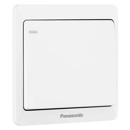 Panasonic Panasonic switch socket one-open single-control switch panel with fluorescent single-open single-control switch Yayue White WMWA511-N Panasonic Panasonic switch socket one-open single-control switch panel with fluorescent single-open single-control switch Yayue White WMWA511-N