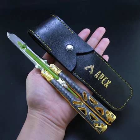 Butterfly swing hand knife csgo same butterfly training knife APEX hero power boy heirloom training knife model full metal handicraft decoration power boy heirloom Butterfly swing hand knife csgo same butterfly training knife APEX hero power boy heirloom training knife model full metal handicraft decoration power boy heirloom