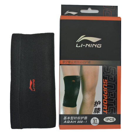 Li Ning LI-NING Sports Knee Pads Men's and Women's Basketball Badminton Running Knee Protector Mountaineering Cycling Joint Warm and Protective Fitness Sports Protective Gear Knitted Black 202 Two Packs L Size Knee Circumference 36-40cm Li Ning LI-NING Sports Knee Pads Men's and Women's Basketball Badminton Running Knee Protector Mountaineering Cycling Joint Warm and Protective Fitness Sports Protective Gear Knitted Black 202 Two Packs L Size Knee Circumference 36-40cm