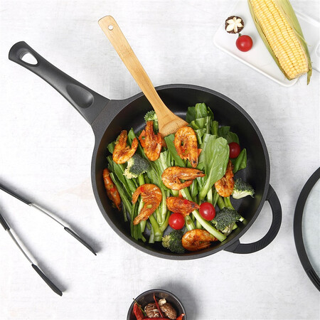 Made in Kyoto, Multi-purpose non-stick pan, thickened 28CM frying pan, general use for gas induction cooker Made in Kyoto, Multi-purpose non-stick pan, thickened 28CM frying pan, general use for gas induction cooker
