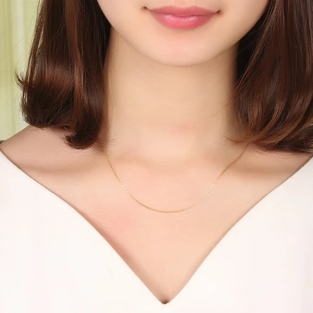 Chao Hongji Lingluo Gold Necklace Women's Pure Gold Necklace Gold Plain Chain Gold Chain Price 120 yuan W about 2.7g chain about 42cm S-shaped or M-shaped buckle random delivery Chao Hongji Lingluo Gold Necklace Women's Pure Gold Necklace Gold Plain Chain Gold Chain Price 120 yuan W about 2.7g chain about 42cm S-shaped or M-shaped buckle random delivery