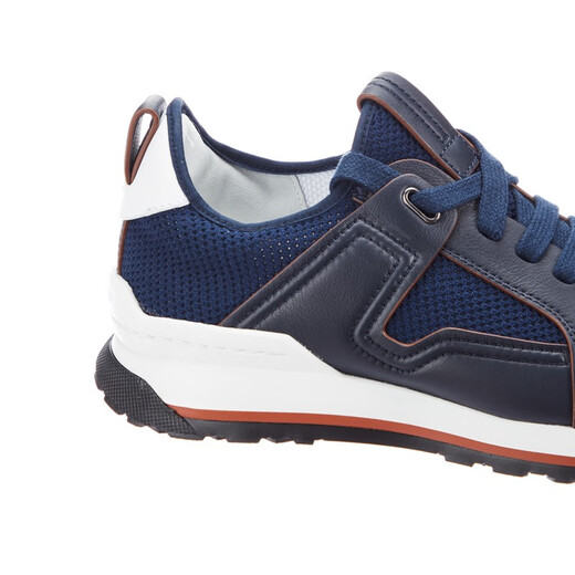 Zegna (Zegna) classic men's navy blue cow leather casual sneakers LHNAF-A4402X-ERA-9 size 43 Zegna (Zegna) classic men's navy blue cow leather casual sneakers LHNAF-A4402X-ERA-9 size 43