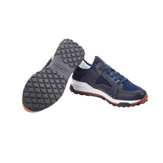 Zegna (Zegna) classic men's navy blue cow leather casual sneakers LHNAF-A4402X-ERA-9 size 43 Zegna (Zegna) classic men's navy blue cow leather casual sneakers LHNAF-A4402X-ERA-9 size 43