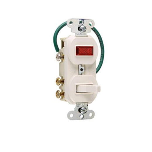 Pass / Seymour 695 WG Combo 3W 15A 125V Pilot Lite Pass / Seymour 695 WG Combo 3W 15A 125V Pilot Lite