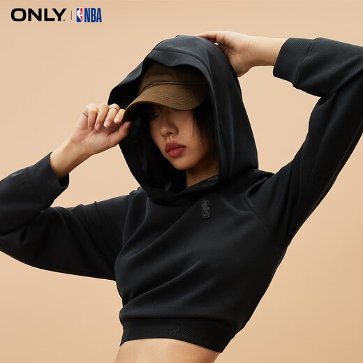 ONLY秋冬NBA联名款宽松字母连帽长袖卫衣女|12349S018 H1Z 黑色BLACK M 165/84A ONLY秋冬NBA联名款宽松字母连帽长袖卫衣女|12349S018 H1Z 黑色BLACK M 165/84A