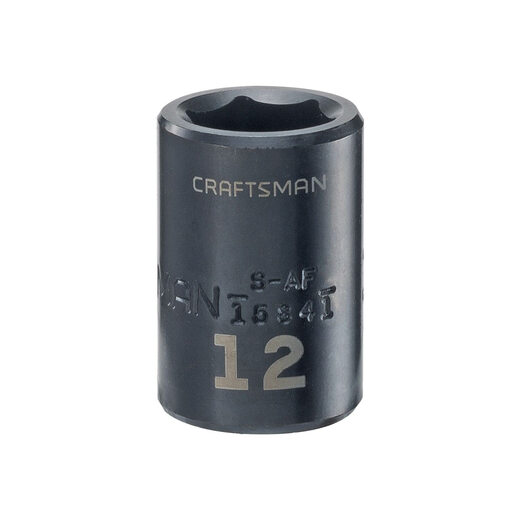CRAFTSMAN Impact Socket Shallow Metric 3/8-inch Drive 12mm (CMMT15841)
CRAFTSMAN Impact Socket Shallow Metric 3/8-inch Drive 12mm (CMMT15841)