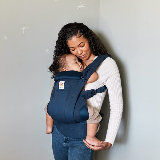 ERGObaby Ergou baby strap, front and rear four-style midnight blue 0-48 months old ERGObaby Ergou baby strap, front and rear four-style midnight blue 0-48 months old