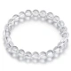 Shiyue Jewelry White Crystal Bracelet Bracelet Men and Women Crystal Agate Jewelry Couple Style 8mm Shiyue Jewelry White Crystal Bracelet Bracelet Men and Women Crystal Agate Jewelry Couple Style 8mm
