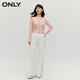 ONLY夏季百搭甜美风设计感编织V领短款针织衫女|12343A006 A19 白垩粉色CHALK PINK S 160/80A ONLY夏季百搭甜美风设计感编织V领短款针织衫女|12343A006 A19 白垩粉色CHALK PINK S 160/80A