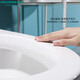 Siji Muge MICOE first-class water-efficiency water-saving toilet toilet, jet siphon bathroom toilet, silent, slow-falling, deodorant and anti-blocking, ordinary toilet 400MM pit distance M-ZD215P Siji Muge MICOE first-class water-efficiency water-saving toilet toilet, jet siphon bathroom toilet, silent, slow-falling, deodorant and anti-blocking, ordinary toilet 400MM pit distance M-ZD215P