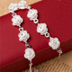 STFBOYS the same silver-plated anklet with bells, bracelets, bracelets, gift female Yilian Fei, hollow ball dolphin STFBOYS the same silver-plated anklet with bells, bracelets, bracelets, gift female Yilian Fei, hollow ball dolphin