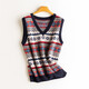 Pash V-neck cashmere waistcoat women's 100% cashmere sweater for fall/winter new style hedging retro jacquard vest JF-80 color One size Pash V-neck cashmere waistcoat women's 100% cashmere sweater for fall/winter new style hedging retro jacquard vest JF-80 color One size