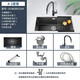 Olin black nano sink single sink set kitchen sink handmade sink sink under counter basin 9115H Olin black nano sink single sink set kitchen sink handmade sink sink under counter basin 9115H