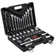 Kraft Weir Chrome Vanadium Steel Auto Repair Toolbox Set Ratchet Socket Wrench Auto Mechanic Repair Fast Wrench Hardware Repair Tool Set Dafei 37-piece Set 12.5MM SS3222A Kraft Weir Chrome Vanadium Steel Auto Repair Toolbox Set Ratchet Socket Wrench Auto Mechanic Repair Fast Wrench Hardware Repair Tool Set Dafei 37-piece Set 12.5MM SS3222A