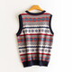 Pash V-neck cashmere waistcoat women's 100% cashmere sweater for fall/winter new style hedging retro jacquard vest JF-80 color One size Pash V-neck cashmere waistcoat women's 100% cashmere sweater for fall/winter new style hedging retro jacquard vest JF-80 color One size