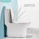 Siji Muge MICOE first-class water-efficiency water-saving toilet toilet, jet siphon bathroom toilet, silent, slow-falling, deodorant and anti-blocking, ordinary toilet 400MM pit distance M-ZD215P Siji Muge MICOE first-class water-efficiency water-saving toilet toilet, jet siphon bathroom toilet, silent, slow-falling, deodorant and anti-blocking, ordinary toilet 400MM pit distance M-ZD215P