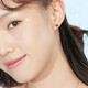 Luk Fook Jewellery Network Special 18K Gold Malachite Four-leaf Clover Color Gold Earrings Women Earrings Price ENKTBE0001R Total weight approximately 0.68 grams Luk Fook Jewellery Network Special 18K Gold Malachite Four-leaf Clover Color Gold Earrings Women Earrings Price ENKTBE0001R Total weight approximately 0.68 grams