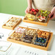 Kawashima House divided fruit plate glass creative modern living room home candy snack dessert plate dried fruit storage box glass divided fruit plate four compartments Kawashima House divided fruit plate glass creative modern living room home candy snack dessert plate dried fruit storage box glass divided fruit plate four compartments