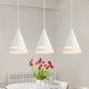 NVC NVC lighting LED dining chandelier restaurant bar lighting modern minimalist wrought iron three-head chandelier white NVC NVC lighting LED dining chandelier restaurant bar lighting modern minimalist wrought iron three-head chandelier white